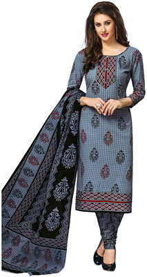 Jevi Prints Pure Cotton Printed Salwar Suit Material(Unstitched)