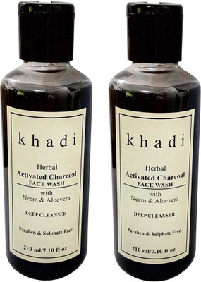 

Khadi Herbal Activated Charcoal ( Paraben & Sulphate Free) Face Wash(420 g)