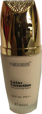 

7 Heaven Color Correction Smoothing Base SPF 50 PA++ Foundation(Natural, 40 ml)