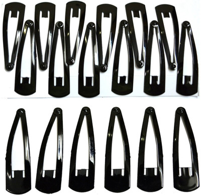 

Chanderkash Regular Metallic Tic Tac Clip Hair Clip(Black)