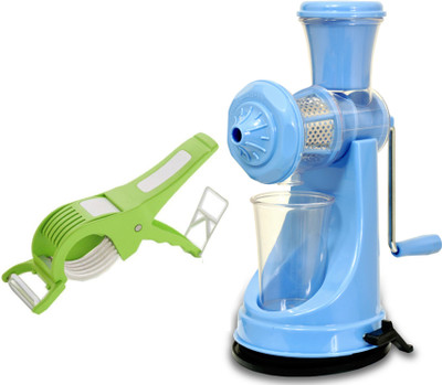 

PERMILLIA Plastic, Steel Hand Juicer(Blue, Green Pack of 2)