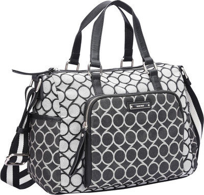 

Nine West Satchel(White, Black), Black;white
