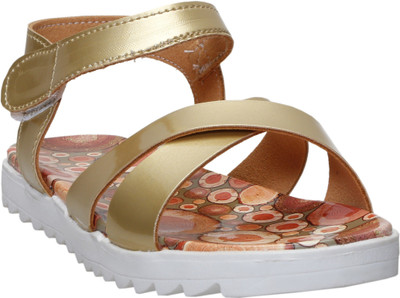 

Zappy Girls Sling Back T-bar Sandals(Gold, Golden