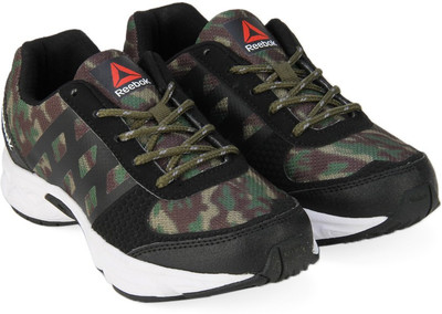 

REEBOK Boys Running Shoes(Green, Green camo/blk/wht
