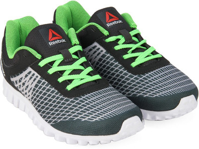 

REEBOK Boys Running Shoes(Grey, Gravel/blk/sndstn/grn/wht