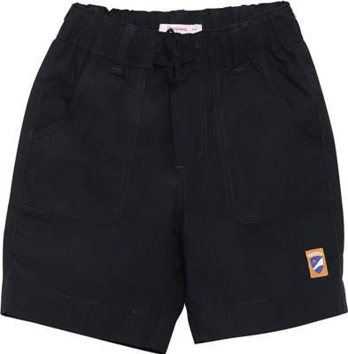 

Campana Short For Boys Casual Solid Cotton(Black, Pack of 1