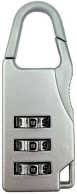 PH Artistic 3 Digit Re-settable Code Number Combination Suitcase Bag lock Padlock(Blue, Pink) available at flipkart for Rs.195