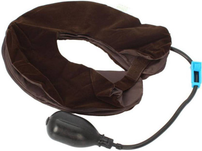 Divinext DI-507 Portable 3 Layers Cervical Spine Neck Tractor Pillow Massager(Brown)