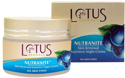 

Lotus Herbals Nutranite Skin Renewal Nutritive Night Cream,(50 g)
