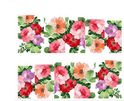 

Azzuro Full Wraps Nail Art Manicure Decals Water Transfer Stickers 1 Sheet(Multicolor)