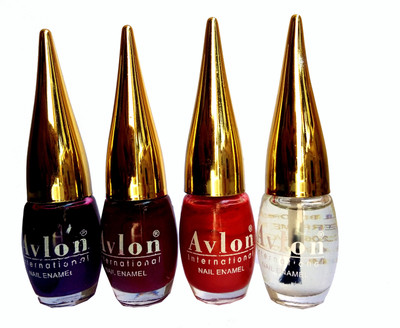 

Avlon International Nail Polish Pack of 4 Multicolor Brown(Pack of 4)