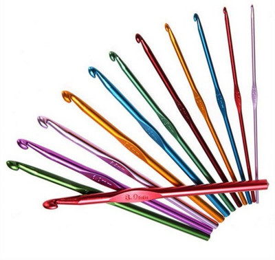 Ditya SET OF 12 ALUMINIUM CROCHET HOOKS