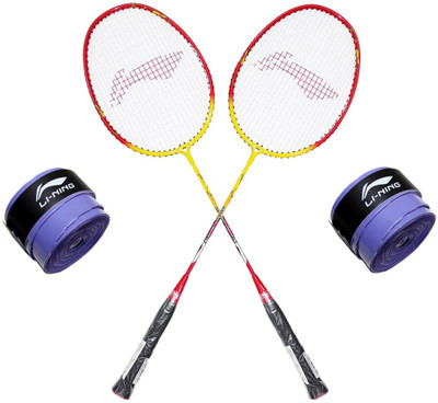 

Li-Ning XP Smash 807 2PC + 2 Pc GP 20 Grip Combo Multicolor Strung Badminton Racquet(S2, 85 g)