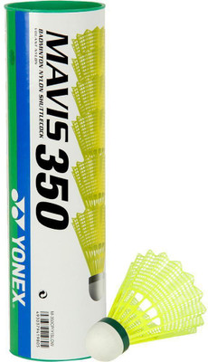 Yonex Mavis 350 Plastic Shuttle - Yellow(Medium, 77, Pack of 6) available at flipkart for Rs.799