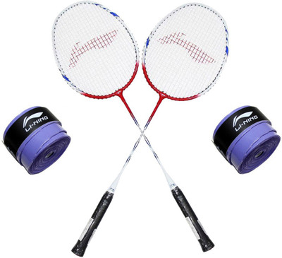 

Li-Ning XP Smash 809 2PC + 2 Pc GP 20 Grip Combo Multicolor Strung Badminton Racquet(S2, 85 g)