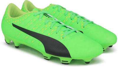 

Puma evoPOWER Vigor 4 FG Football Shoes For Men(Green, Green gecko-puma black-safety yellow