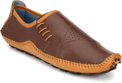 

Knoos Stylish Shoe Driving Shoes For Men(Beige