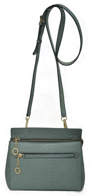 

RI2K Girls Casual Grey Genuine Leather Sling Bag