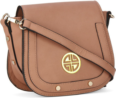 

Carlton London Women Casual Tan Genuine Leather Sling Bag