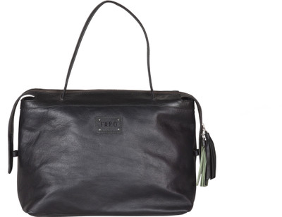 

FARO Women Casual Black Genuine Leather Shoulder Bag