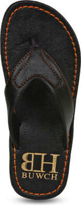 

BUWCH Casual Black Slipper For Men Slippers
