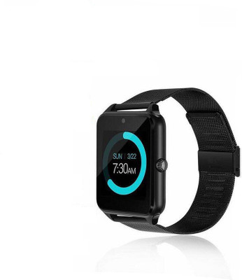 

JMR Steel Strap Black Smartwatch(Black Strap M)