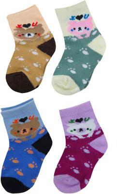 

Neska Moda Baby Boys & Baby Girls Polka Print Ankle Length(Pack of 4, Multicolor