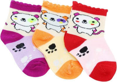 

Neska Moda Baby Boys & Baby Girls Solid Ankle Length(Pack of 3, Orange;purple;red