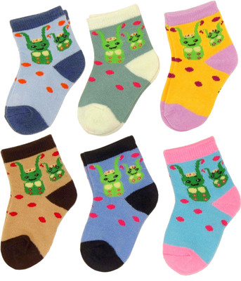 

Neska Moda Baby Boys & Baby Girls Solid Ankle Length(Pack of 6, Multicolor
