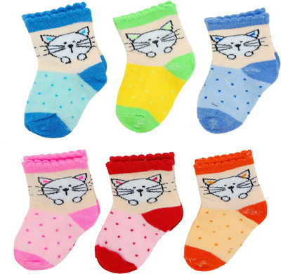 

Neska Moda Baby Boys & Baby Girls Polka Print Ankle Length(Pack of 6, Multicolor
