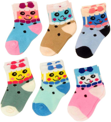 

Neska Moda Baby Boys & Baby Girls Animal Print Ankle Length(Pack of 6, Blue;brown;grey;pink