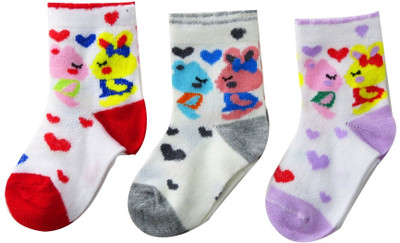 

Neska Moda Baby Boys & Baby Girls Polka Print Ankle Length(Pack of 3, Grey;purple;red;white