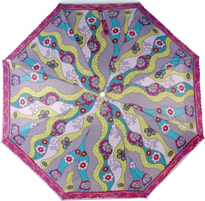 

Happy Premium Compact Kalamkari Print 5 Fold Umbrella(Red)