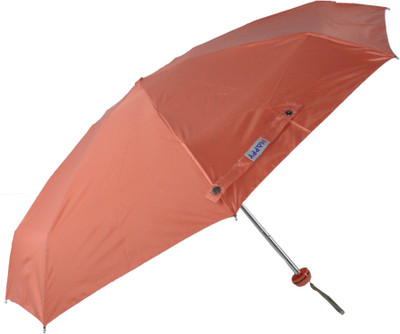 

Happy Premium 5 Fold With Silver Coated Interior, Pocket Size Umbrella(Peach)