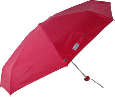 

Happy Premium 5 Fold With Silver Coated Interior, Pocket Size Umbrella(Pink)