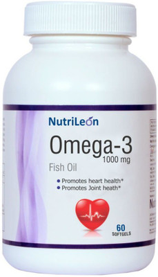 

NutriLeon Omega 3 Fish Oil 1000 mg(60 No)