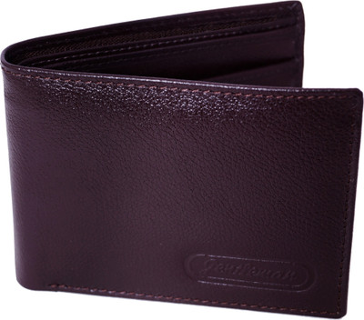 

Gentleman Men Brown Genuine Leather Wallet(7 Card Slots)
