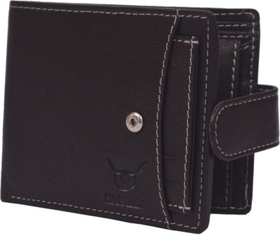 

Hidelink Men Casual Black Genuine Leather Wallet(8 Card Slots), Brown