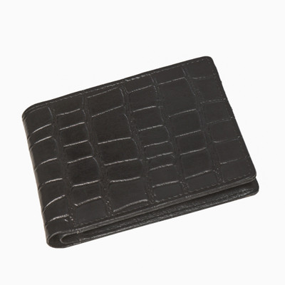 

cotnis Men Black Genuine Leather Wallet(6 Card Slots)