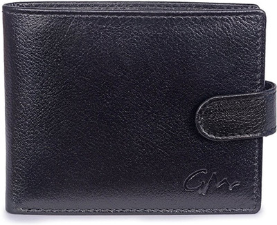 

Gentleman Men Black Genuine Leather Wallet(6 Card Slots)