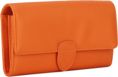 

United Colors of Benetton Women Orange Artificial Leather Wallet, 901