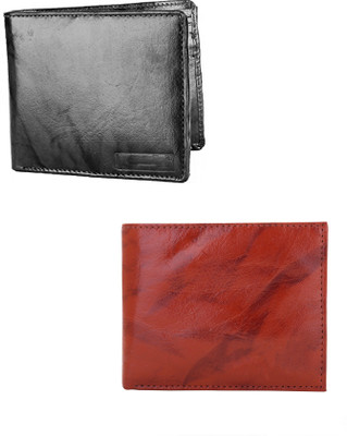 

Lady Bar Men Black, Tan Genuine Leather Wallet(4 Card Slots)