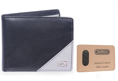 

Gentleman Men Black, Grey Genuine Leather Wallet(6 Card Slots)