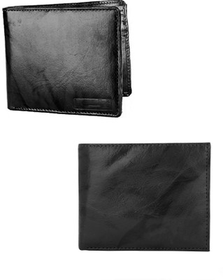 

Lady Bar Men Black, Black Genuine Leather Wallet(4 Card Slots)
