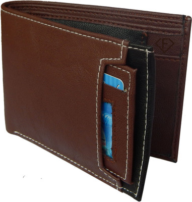 

Fashius Men Brown Genuine Leather Wallet(5 Card Slots), Brown-01