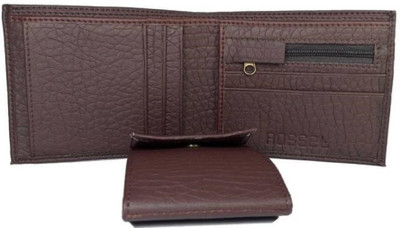 

E MALL Men Brown Artificial Leather Wallet(11 Card Slots)