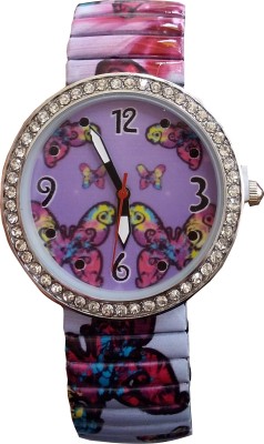 SS Traders Cute strechable and slim flowers dial Watch  - For Girls   Watches  (SS Traders)