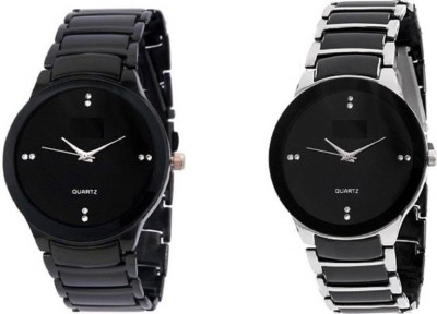 RJ Creation IIK Black and Silver combo for men Watch  - For Men   Watches  (RJ Creation)