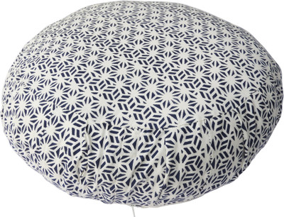 

Kanyoga Cotton Royalblue & White Geometric Printed Zafu Yoga Meditation Cushion- (13 x 38 cm)(H x D cm) Yoga Blocks(Blue, White Pack of 1)