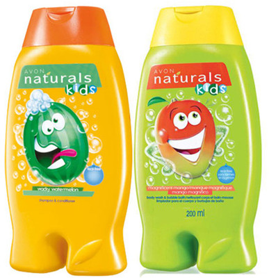 

Avon Anew Naturals Kids Care Combo(Shampoo & Conditioner + 2-in-1 Bodywash & Bubble Bath)(Yellow)